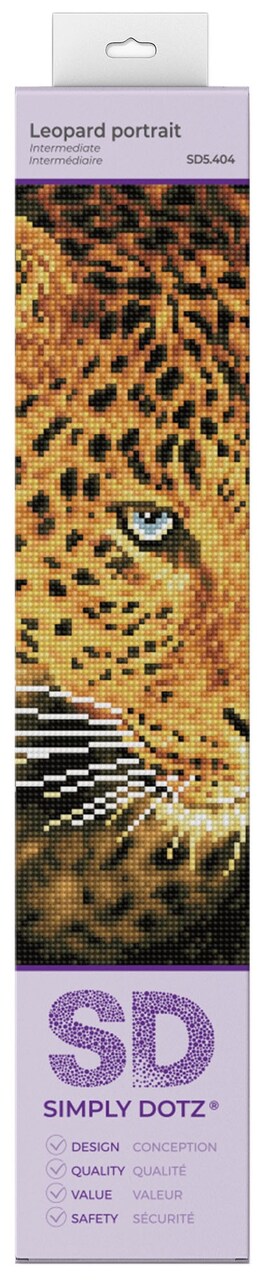 Diamond Dotz Simply Dotz Diamond Art Kit 11.8"X15.7"-Leopard Portrait